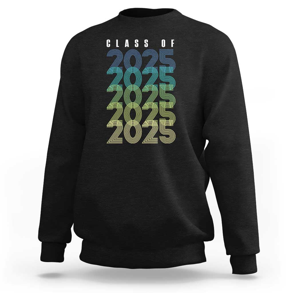 Graduation Sweatshirt Class Of 2025 Retro