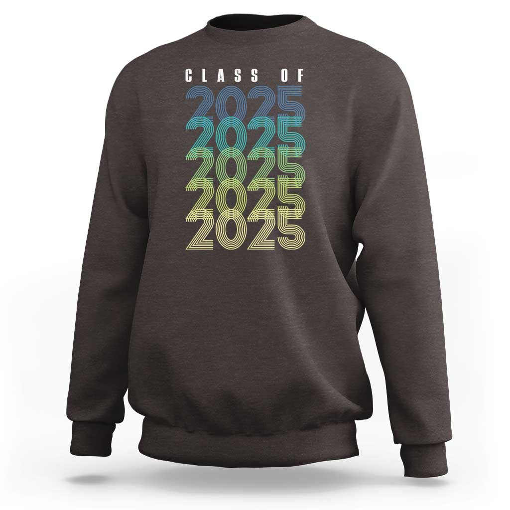 Graduation Sweatshirt Class Of 2025 Retro
