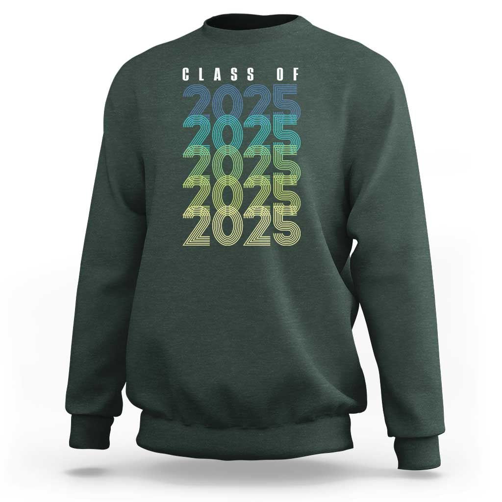 Graduation Sweatshirt Class Of 2025 Retro