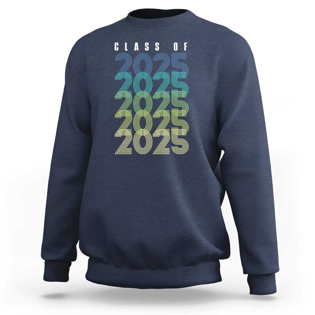 Graduation Sweatshirt Class Of 2025 Retro