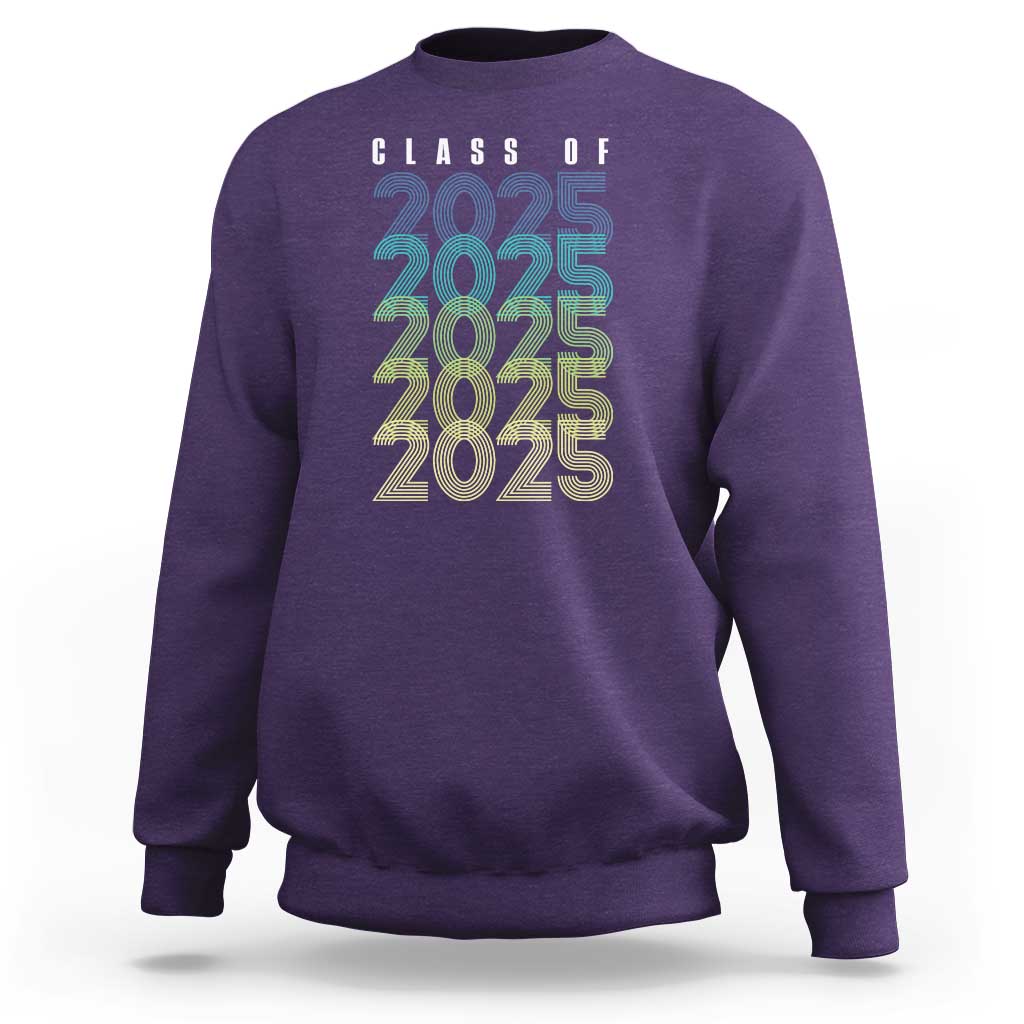 Graduation Sweatshirt Class Of 2025 Retro