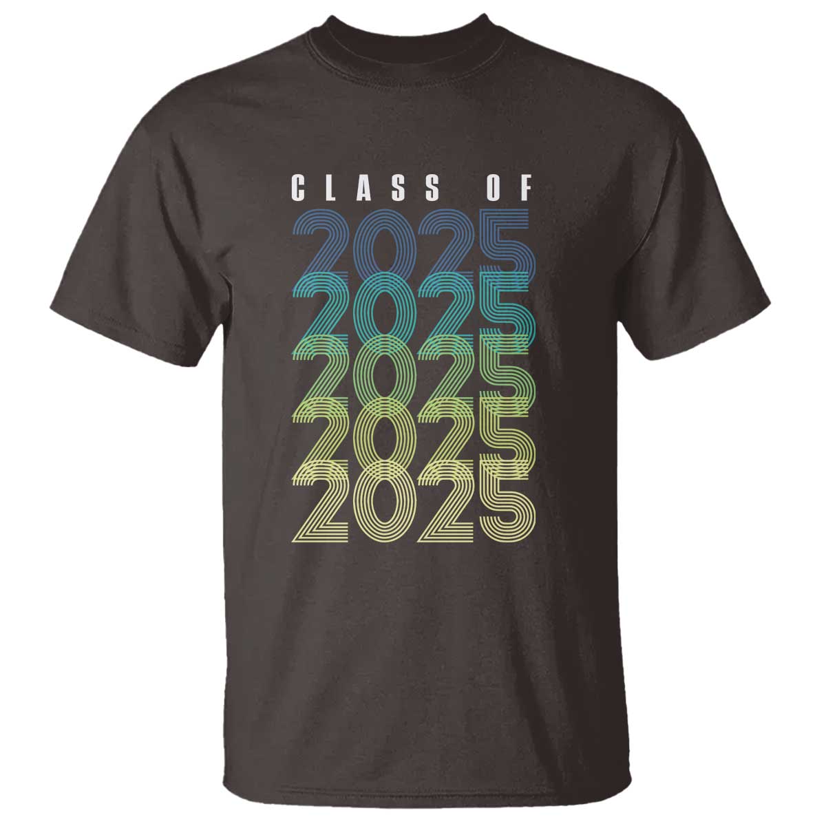 Graduation T Shirt Class Of 2025 Retro - Wonder Print Shop