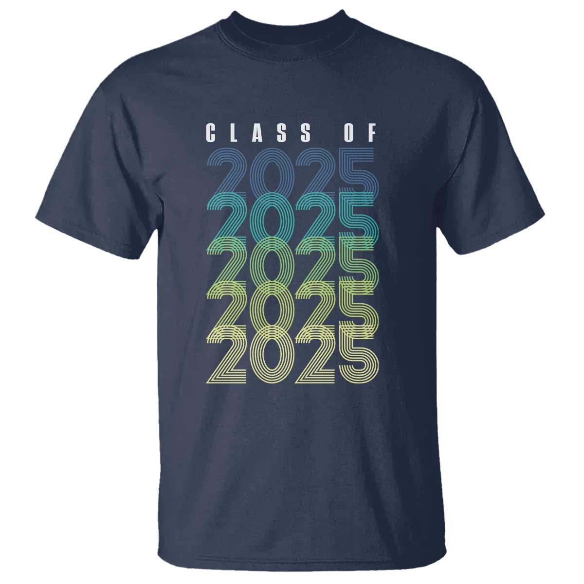 Graduation T Shirt Class Of 2025 Retro - Wonder Print Shop