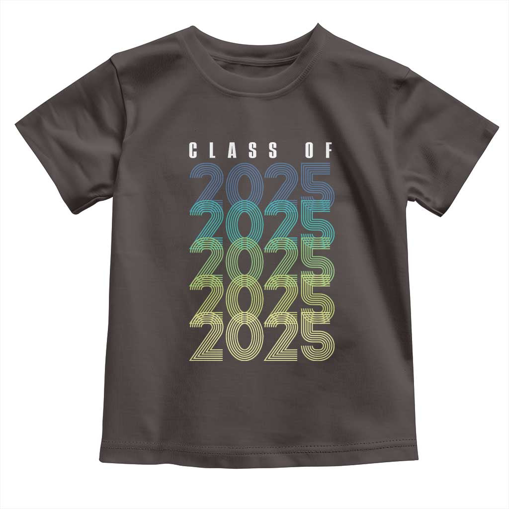 Graduation Toddler T Shirt Class Of 2025 Retro