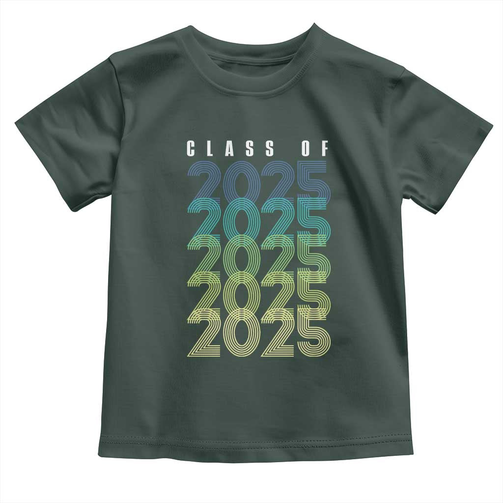 Graduation Toddler T Shirt Class Of 2025 Retro