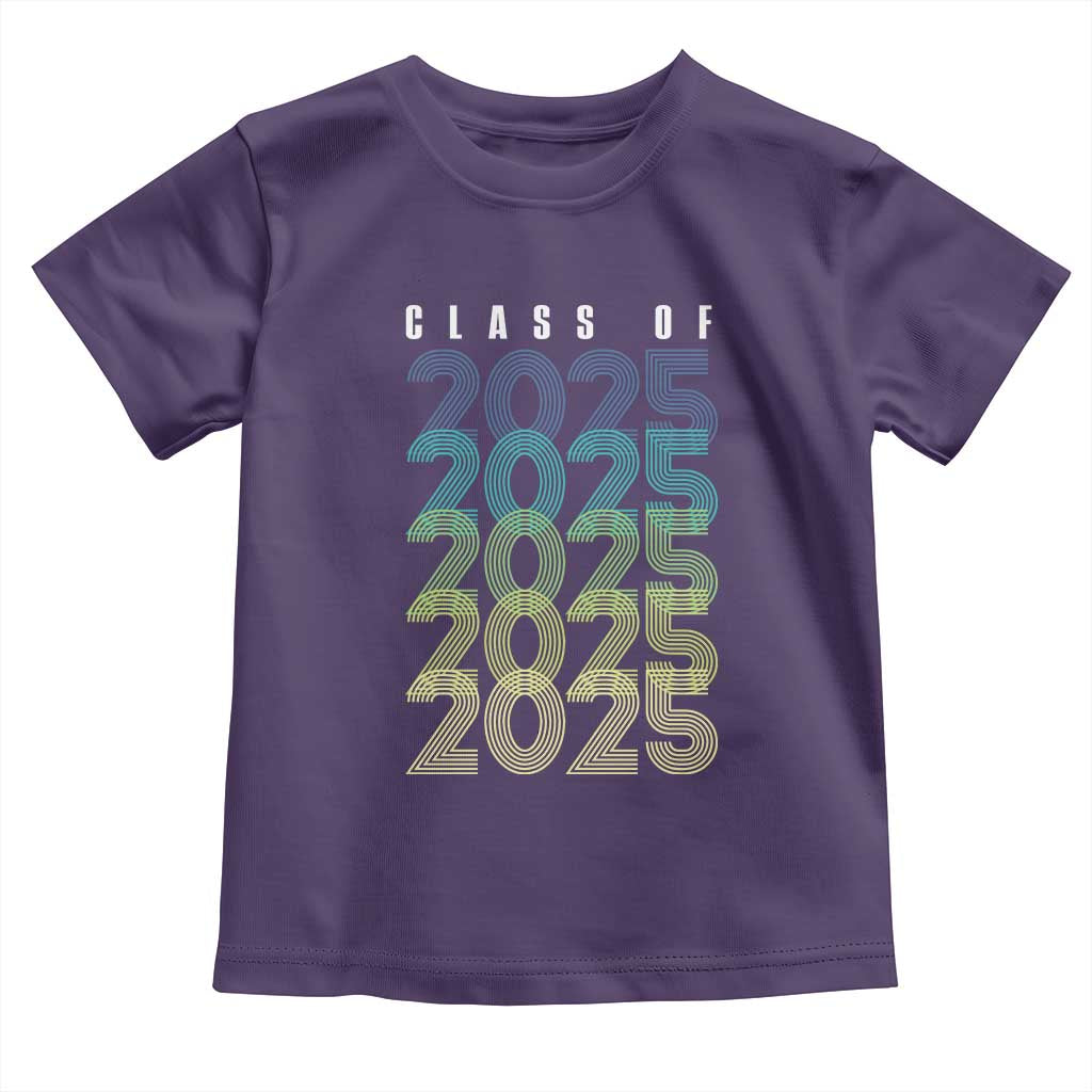 Graduation Toddler T Shirt Class Of 2025 Retro