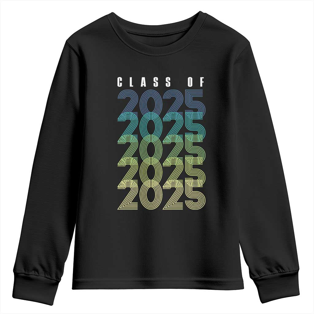Graduation Youth Sweatshirt Class Of 2025 Retro