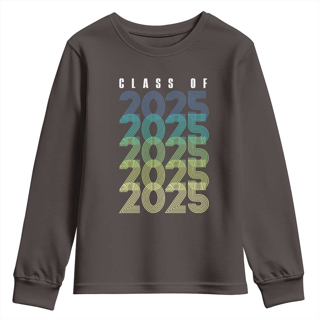 Graduation Youth Sweatshirt Class Of 2025 Retro