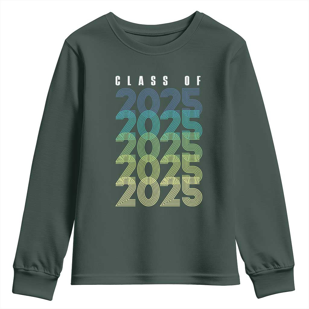 Graduation Youth Sweatshirt Class Of 2025 Retro