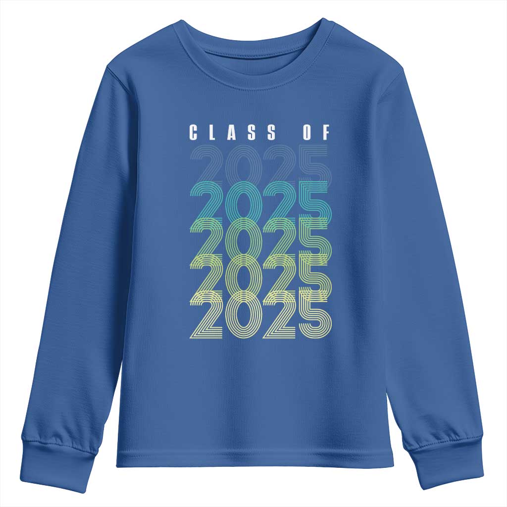 Graduation Youth Sweatshirt Class Of 2025 Retro