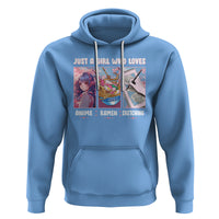 Just A Girl Who Loves Anime Ramen And Sketching Hoodie - Wonder Print Shop