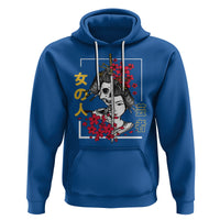Japanese Samurai Hoodie Floral Warrior Geisha Woman Tokyo Anime - Wonder Print Shop