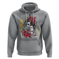 Japanese Samurai Hoodie Floral Warrior Geisha Woman Tokyo Anime - Wonder Print Shop