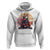 Japanese Samurai Cat Hoodie Floral Warrior Geisha Woman Tokyo Anime
