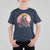 Japanese Samurai Cat T Shirt For Kid Floral Warrior Geisha Woman Tokyo Anime - Wonder Print Shop