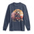 Japanese Samurai Cat Long Sleeve Shirt Floral Warrior Geisha Woman Tokyo Anime