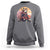 Japanese Samurai Cat Sweatshirt Floral Warrior Geisha Woman Tokyo Anime - Wonder Print Shop