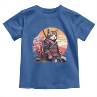 Japanese Samurai Cat Toddler T Shirt Floral Warrior Geisha Woman Tokyo Anime