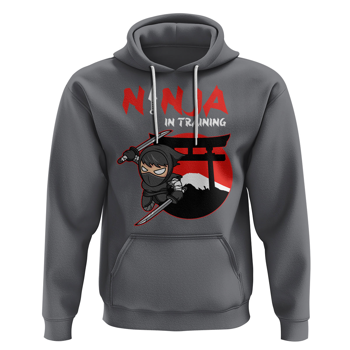 Ninja Hoodie In Training Cool Warrior Kids Boy Man Ninjutsu - Wonder Print Shop
