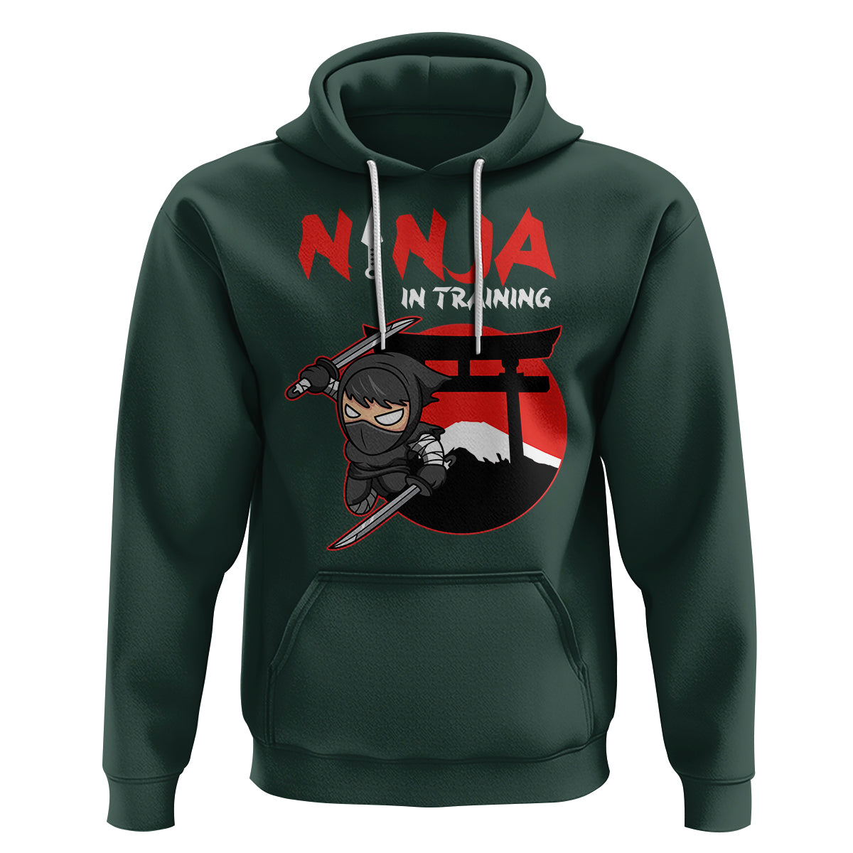 Ninja Hoodie In Training Cool Warrior Kids Boy Man Ninjutsu - Wonder Print Shop