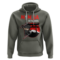 Ninja Hoodie In Training Cool Warrior Kids Boy Man Ninjutsu - Wonder Print Shop