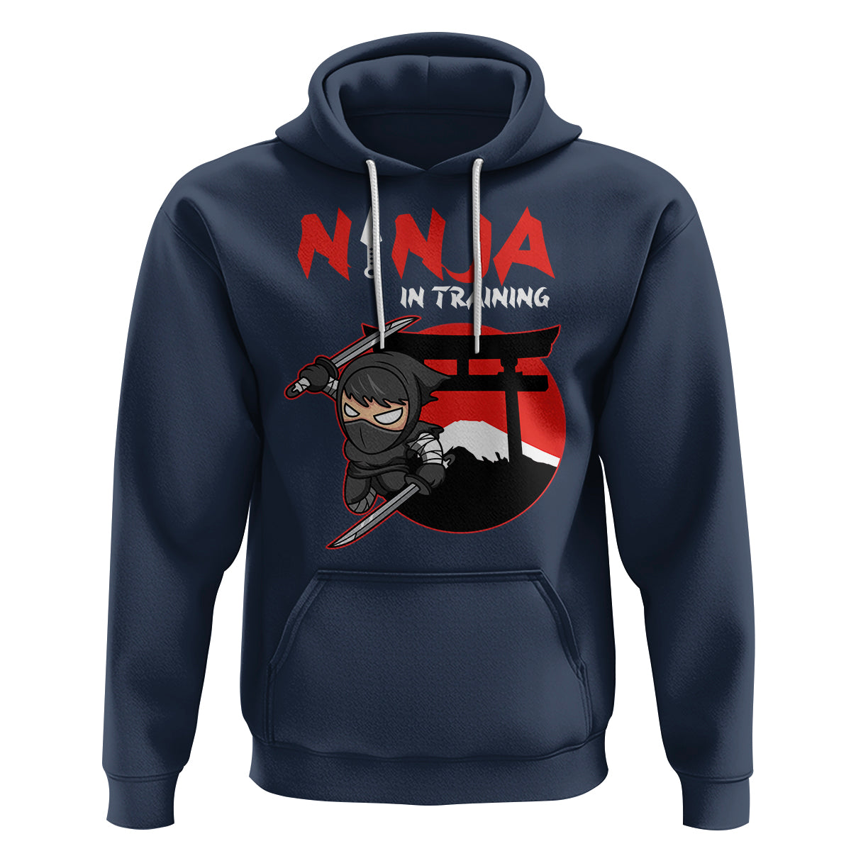 Ninja Hoodie In Training Cool Warrior Kids Boy Man Ninjutsu - Wonder Print Shop
