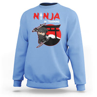 Ninja Sweatshirt In Training Cool Warrior Kids Boy Man Ninjutsu - Wonder Print Shop