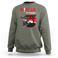 Ninja Sweatshirt In Training Cool Warrior Kids Boy Man Ninjutsu - Wonder Print Shop