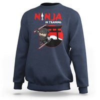 Ninja Sweatshirt In Training Cool Warrior Kids Boy Man Ninjutsu - Wonder Print Shop