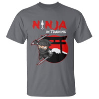 Ninja T Shirt In Training Cool Warrior Kids Boy Man Ninjutsu - Wonder Print Shop