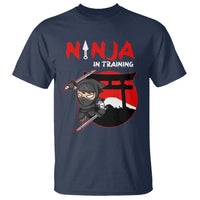 Ninja T Shirt In Training Cool Warrior Kids Boy Man Ninjutsu - Wonder Print Shop