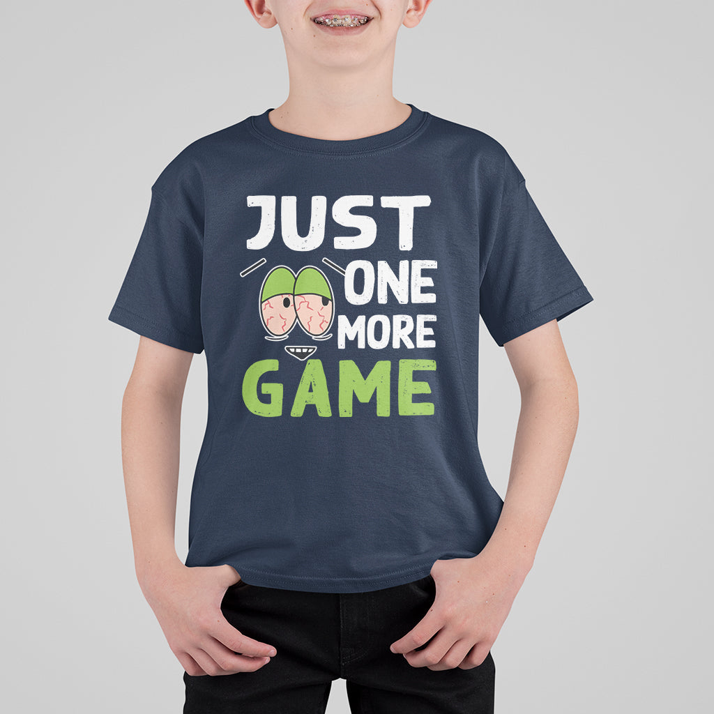 Funny Video Gamer T Shirt For Kid Just One More Game Kids Boys Man - Wonder Print Shop