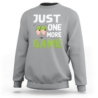 Funny Video Gamer Sweatshirt Just One More Game Kids Boys Man - Wonder Print Shop