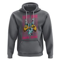 Funny Video Gamer Hoodie Just One More Game Skeleton Kids Boys Man - Wonder Print Shop
