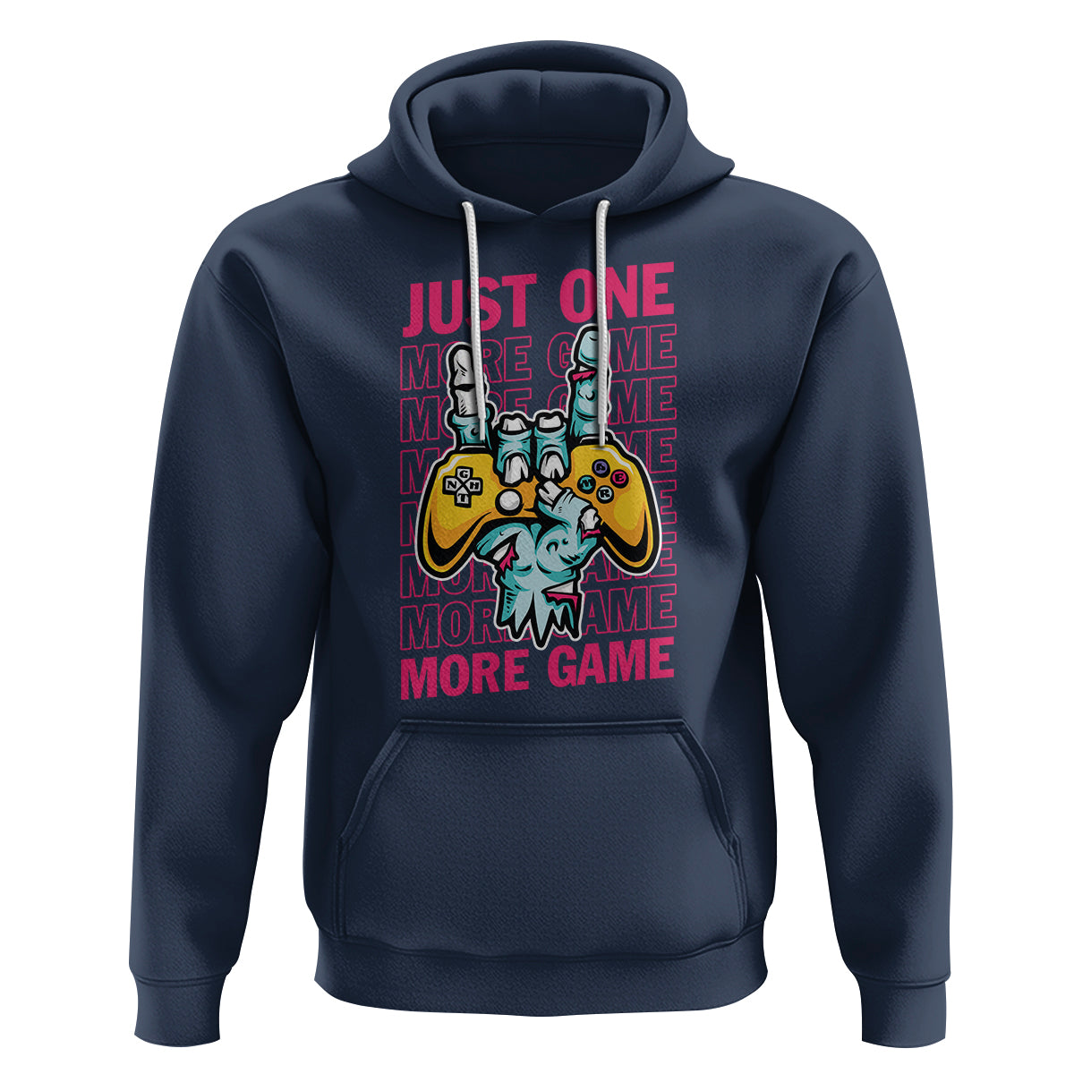 Funny Video Gamer Hoodie Just One More Game Skeleton Kids Boys Man - Wonder Print Shop