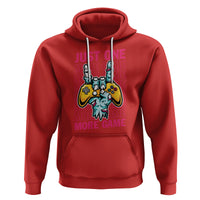 Funny Video Gamer Hoodie Just One More Game Skeleton Kids Boys Man - Wonder Print Shop