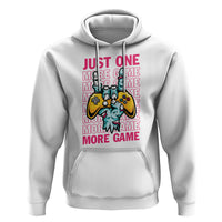 Funny Video Gamer Hoodie Just One More Game Skeleton Kids Boys Man - Wonder Print Shop