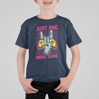 Funny Video Gamer T Shirt For Kid Just One More Game Skeleton Kids Boys Man - Wonder Print Shop