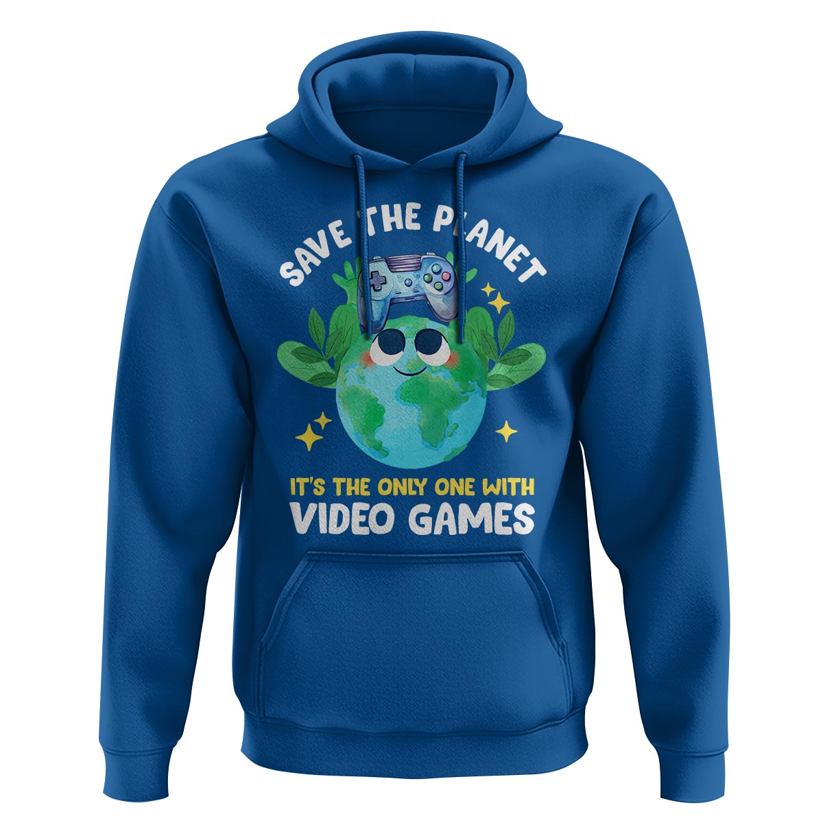 Earth Day Hoodie Save the Planet It's the Only One With Video Games Funny Gamer - Wonder Print Shop