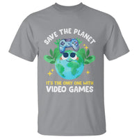 Earth Day T Shirt Save the Planet It's the Only One With Video Games Funny Gamer - Wonder Print Shop
