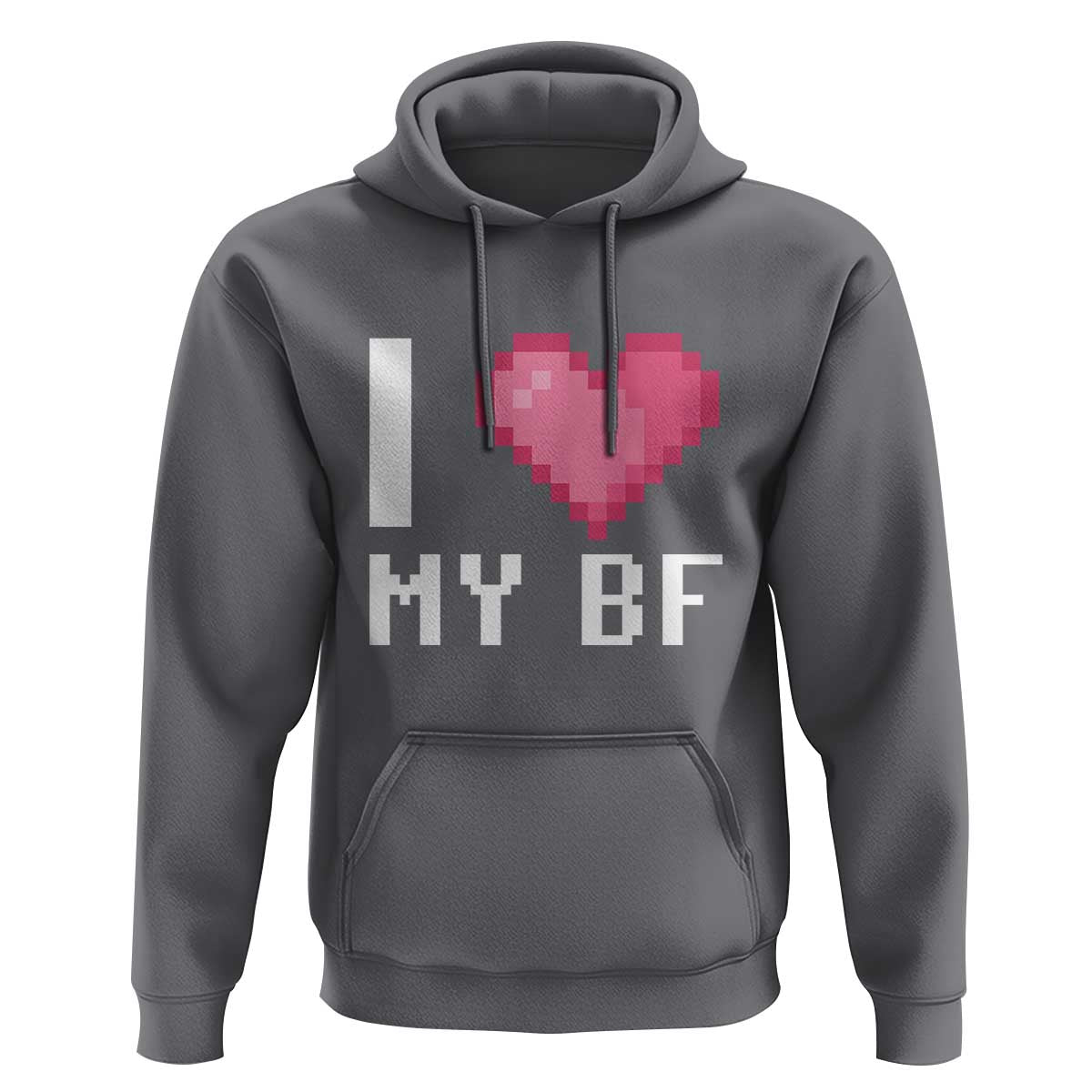 Funny Girlfriend Hoodie I Love My BF Boyfriend Valentines