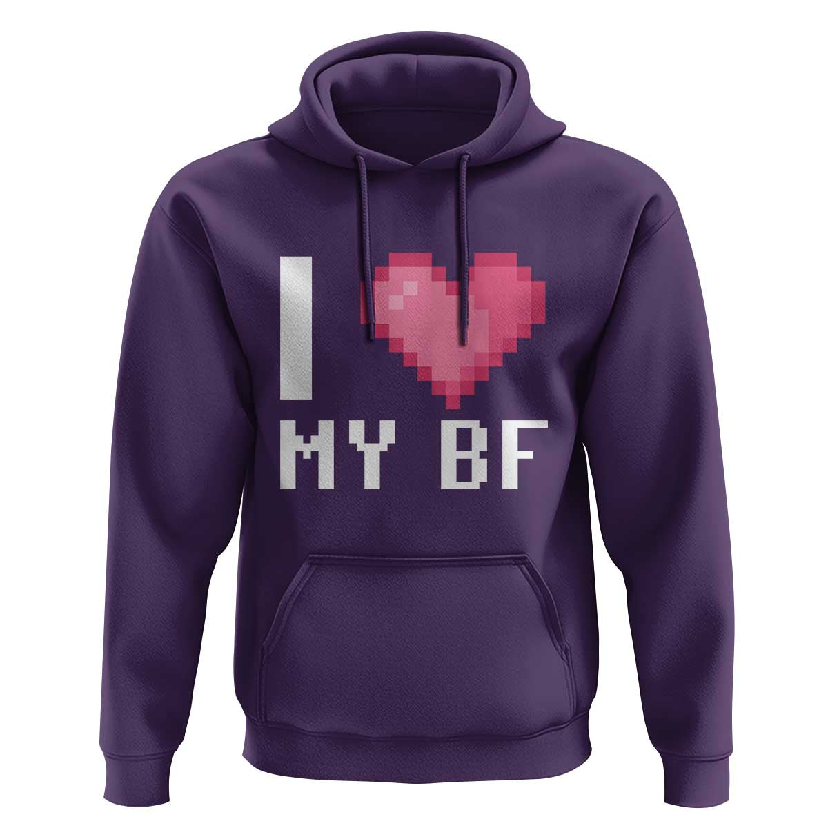 Funny Girlfriend Hoodie I Love My BF Boyfriend Valentines