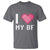 Funny Girlfriend T Shirt I Love My BF Boyfriend Valentines