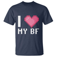 Funny Girlfriend T Shirt I Love My BF Boyfriend Valentines