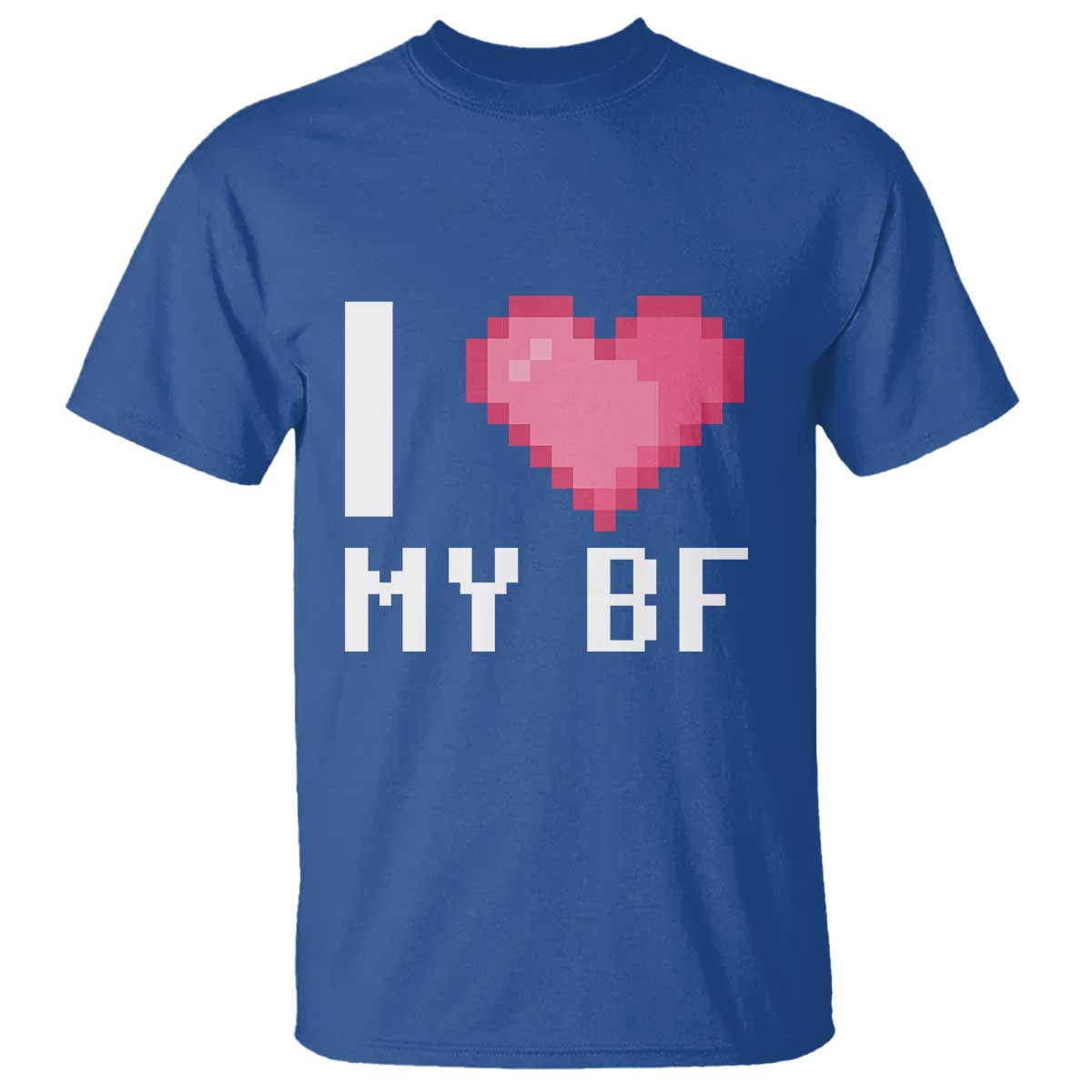 Funny Girlfriend T Shirt I Love My BF Boyfriend Valentines