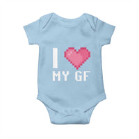 Funny Boyfriend Baby Onesie I Love My GF Girlfriend Valentines