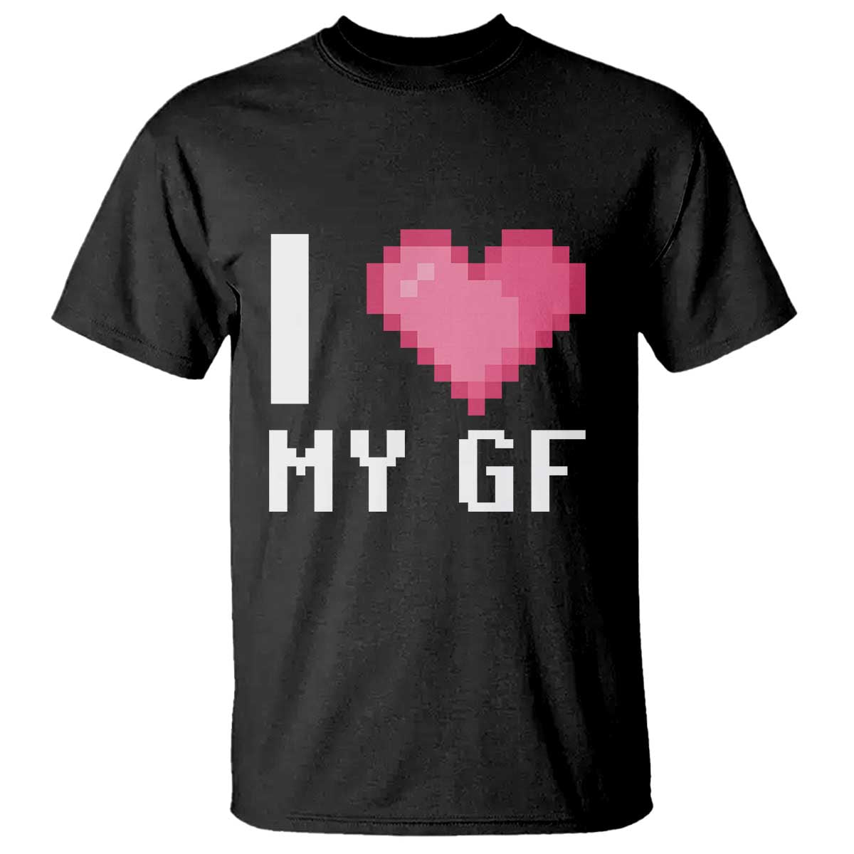 Funny Boyfriend T Shirt I Love My GF Girlfriend Valentines