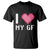 Funny Boyfriend T Shirt I Love My GF Girlfriend Valentines
