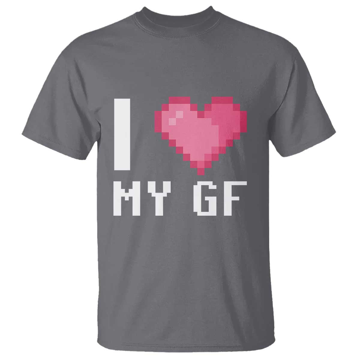 Funny Boyfriend T Shirt I Love My GF Girlfriend Valentines