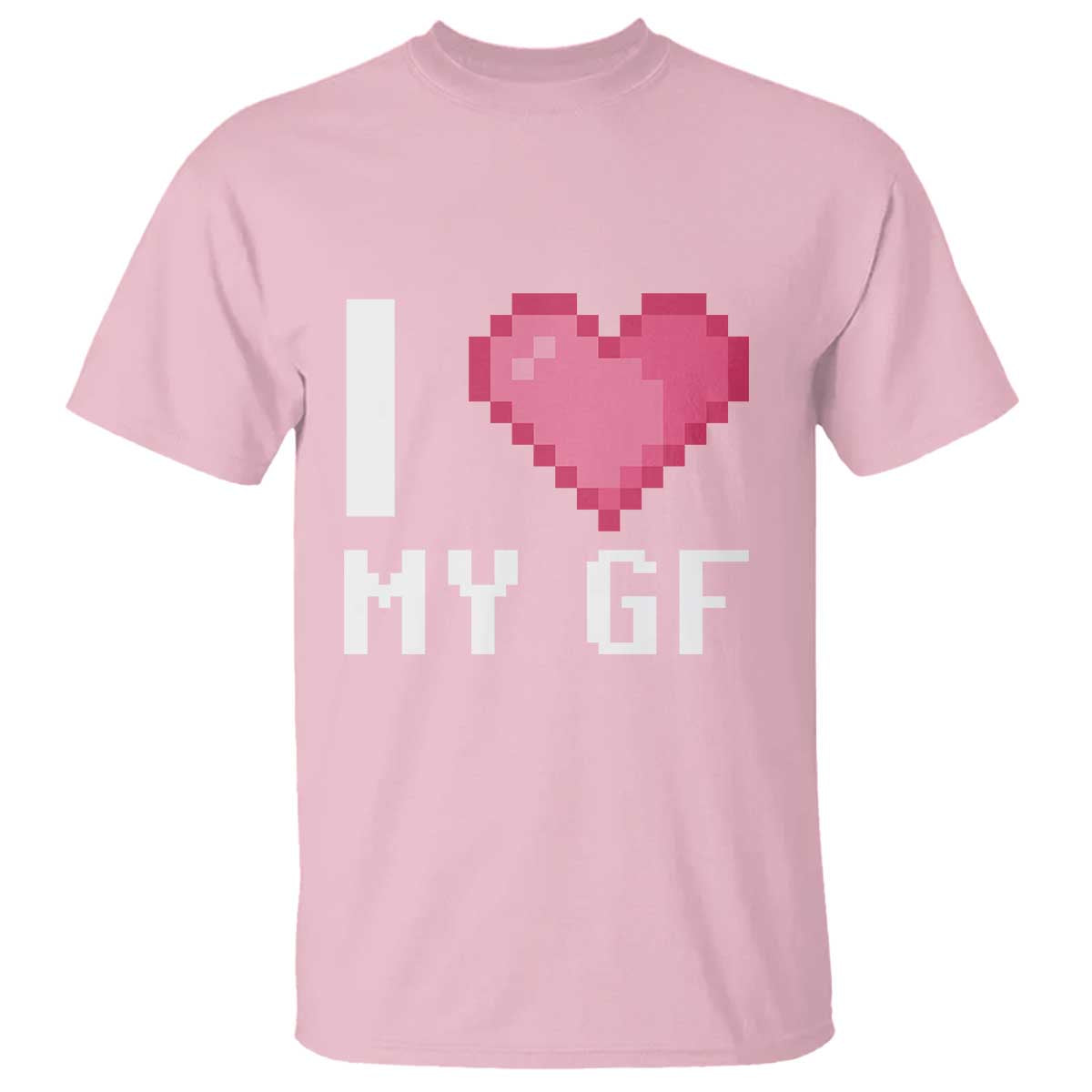 Funny Boyfriend T Shirt I Love My GF Girlfriend Valentines